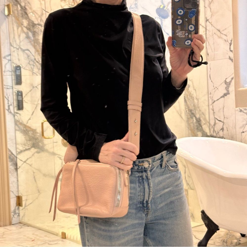 ALLSAINTS Vincent Crossbody Bag In Peach Pink - Picture 13 of 13